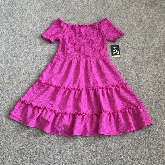 133 NWT Art Class Smocked Tiered Dress - Size: XL 14 - Picture 2 of 6